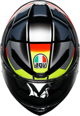 K6 S Helmet - Erazer - Black/Red/Yellow Fluo - XL