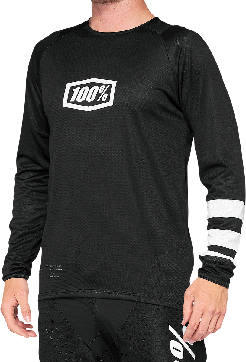 R-Core Long-Sleeve Jersey - Black/White - 2XL