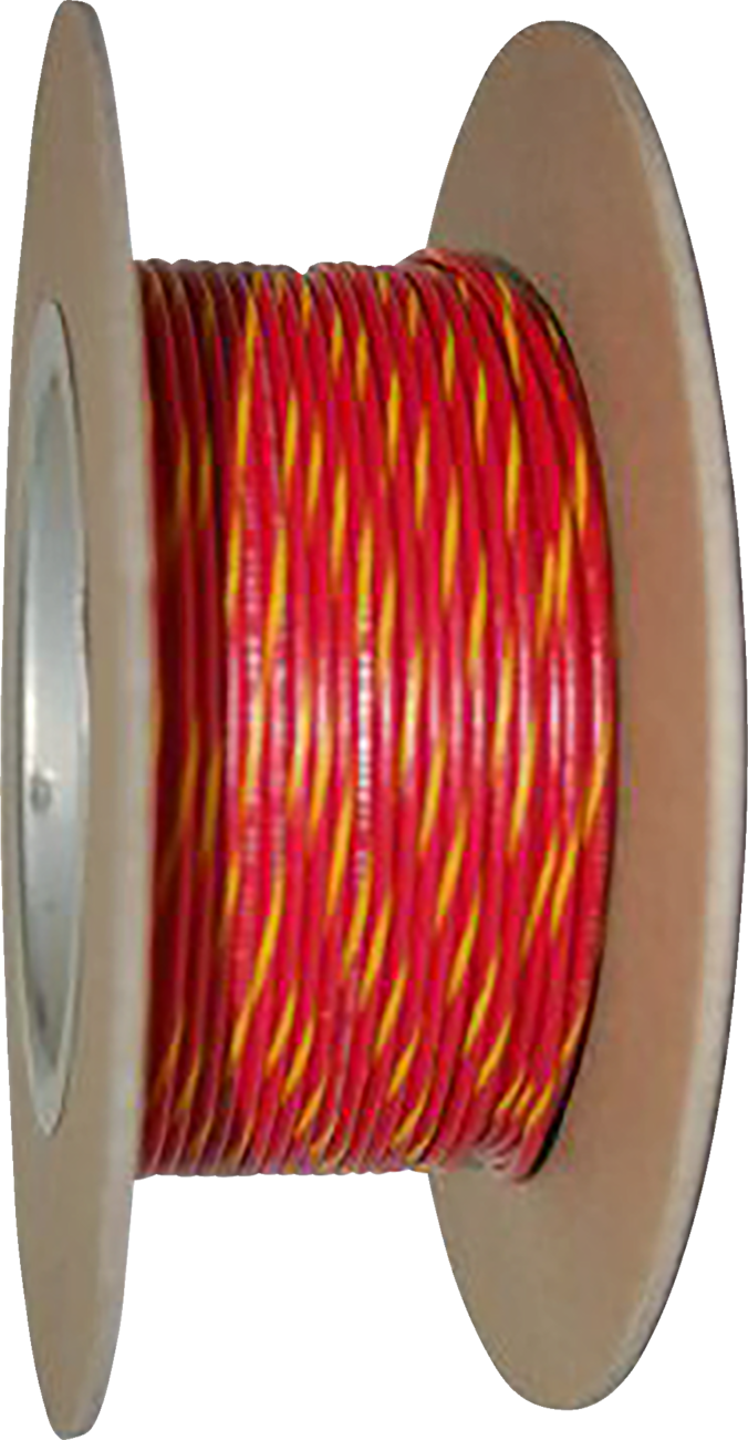 100\' Wire Spool - 20 Gauge - Red/Yellow
