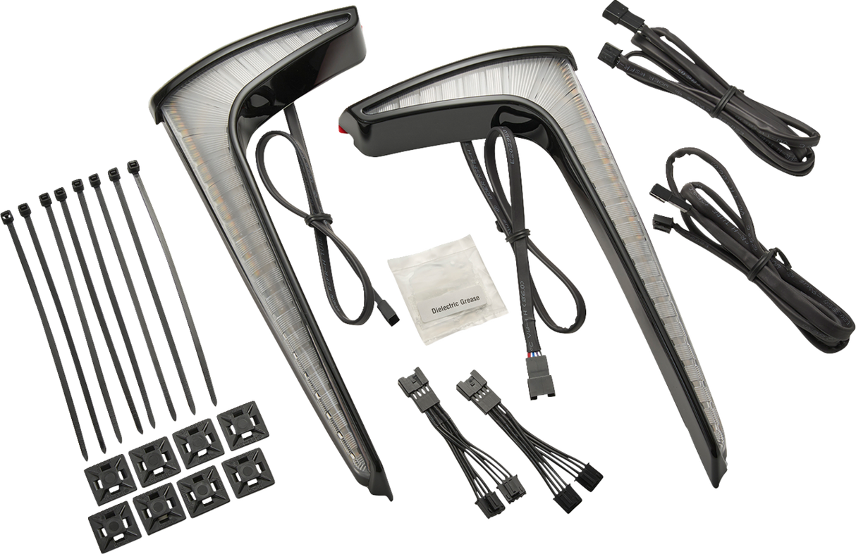 Lights - Lower Fairing - Black - Indian 2022 - 2024