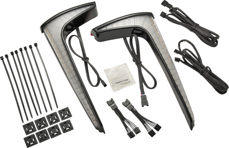 Lights - Lower Fairing - Black - Indian 2022 - 2024