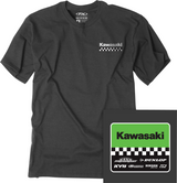 Youth Kawasaki Starting Line T-Shirt - Heather Charcoal - Large