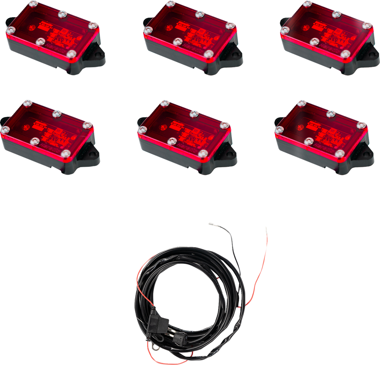 Rock Light - Red - 6 Pack