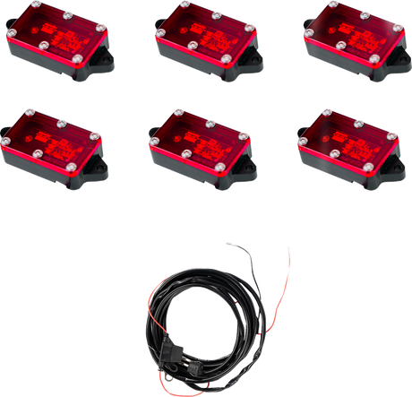 Rock Light - Red - 6 Pack