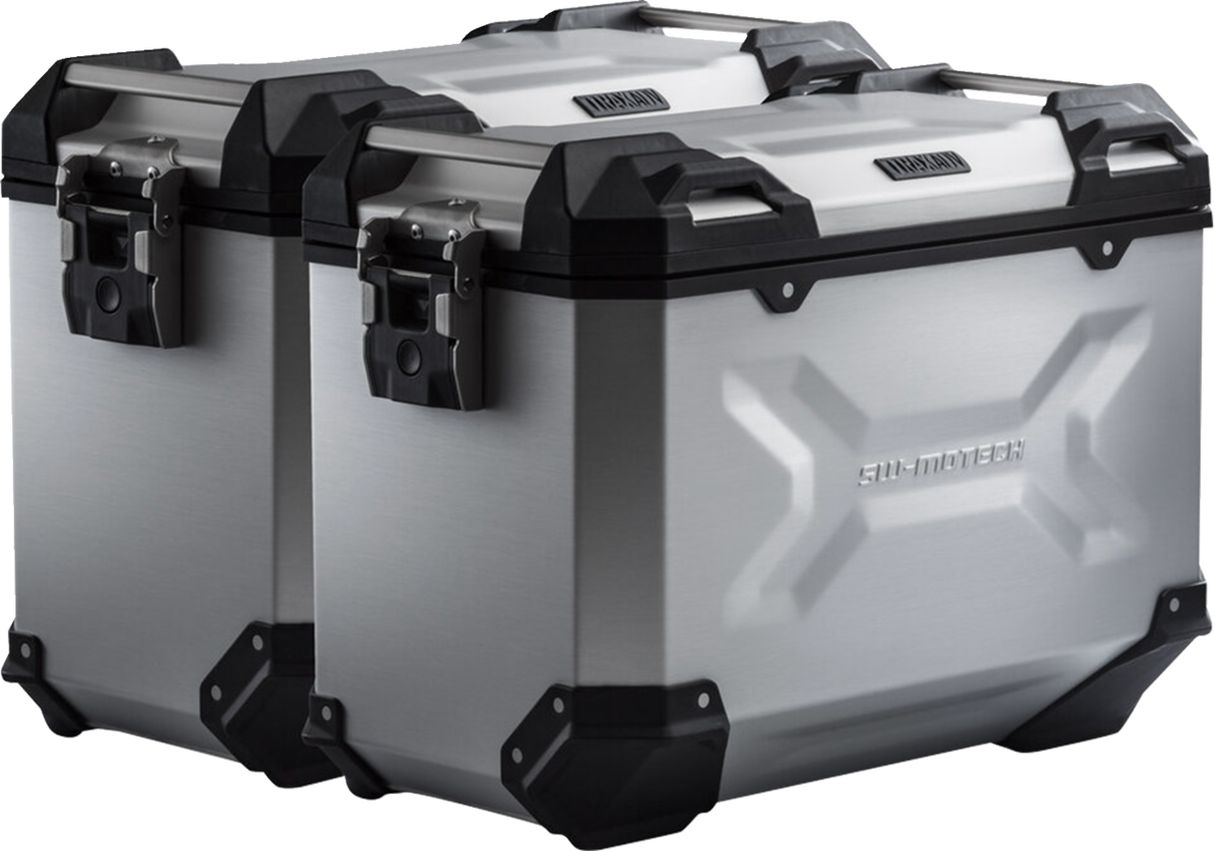 TRAX ADV Aluminum Case System - Silver - Kawasaki Versys 650 \'14-\'24 2014 - 2024