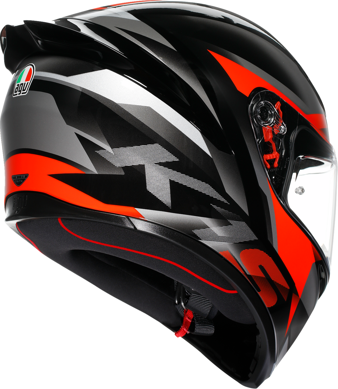 K1 S Helmet - Fastlap - Black/Gray/Red - 2XL