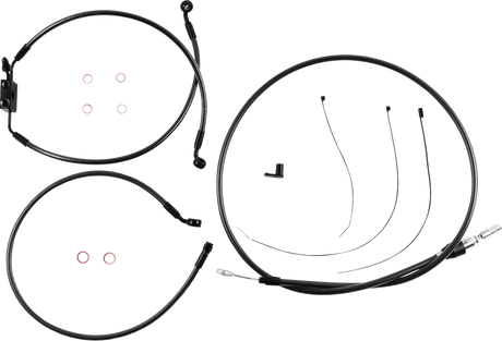 Black Pearl™ Designer Handlebar Installation Kit - 10\" - FXLR/FXFB/S 2018 - 2024