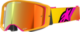 Supertech Goggle - Corp - Fluo Yellow - ABS Vision - Red Mirror Lens