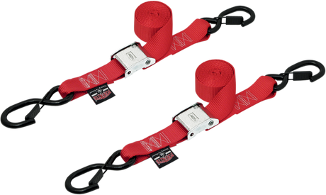 Cam Tie-Downs - 1-1/2\" x 5-1/2\' - Red