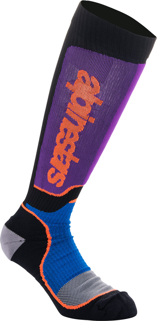MX Plus Socks - Black/Purple/Blue/Orange - Medium