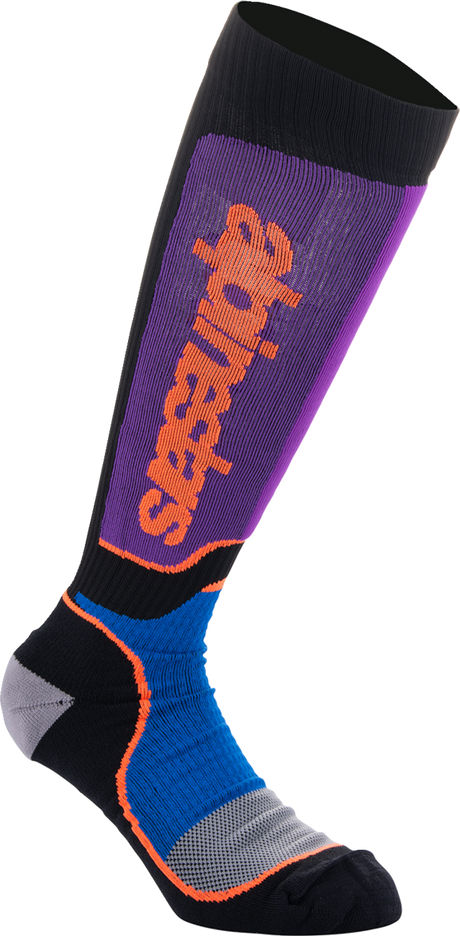 MX Plus Socks - Black/Purple/Blue/Orange - Medium