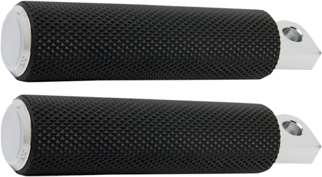 Footpegs - Knurled - Chrome