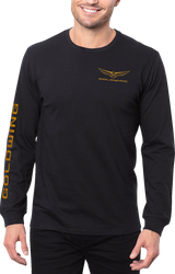Goldwing Long-Sleeve T-Shirt - Black/Gold - 2XL