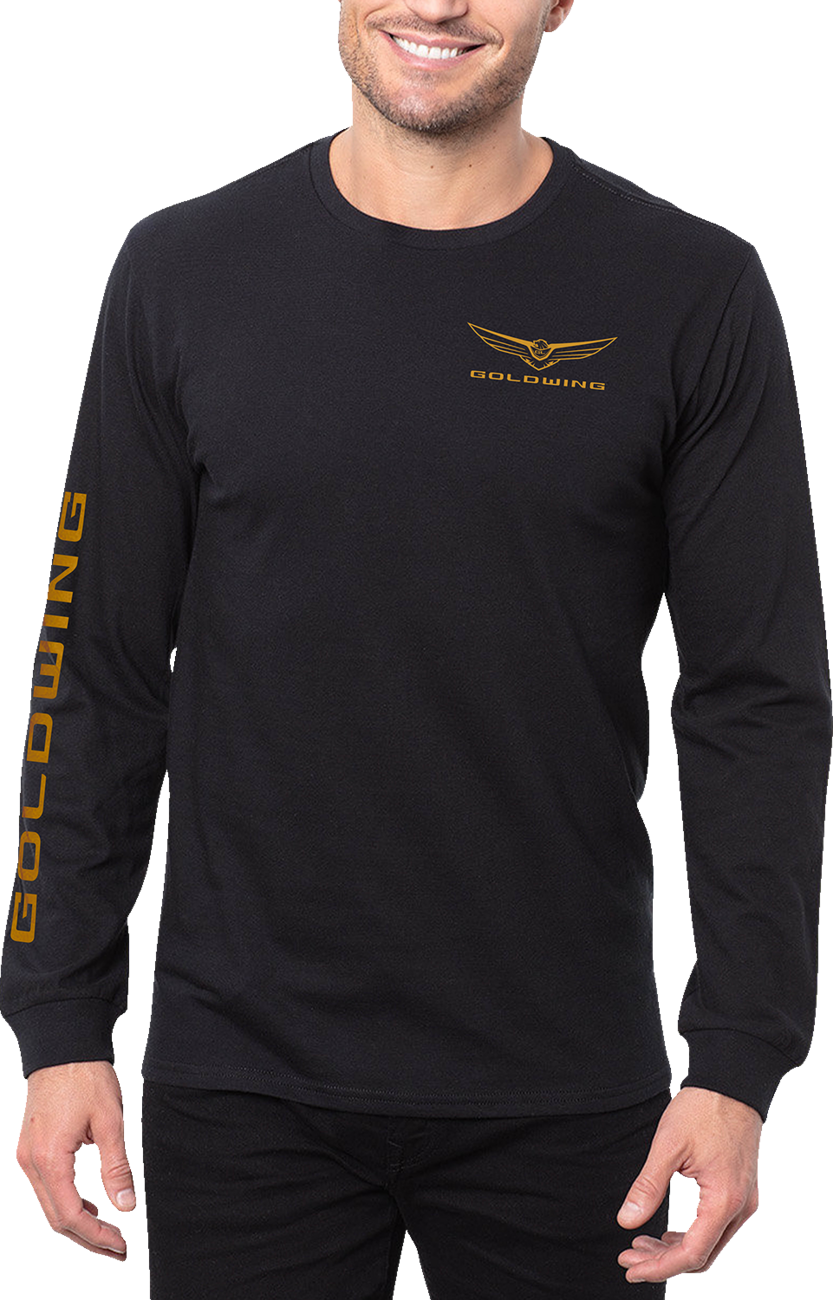 Goldwing Long-Sleeve T-Shirt - Black/Gold - 3XL