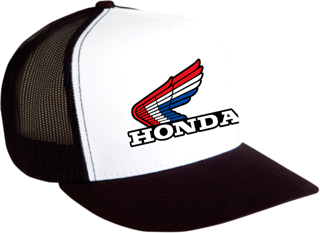 Honda Vintage Snapback Hat - Black/White