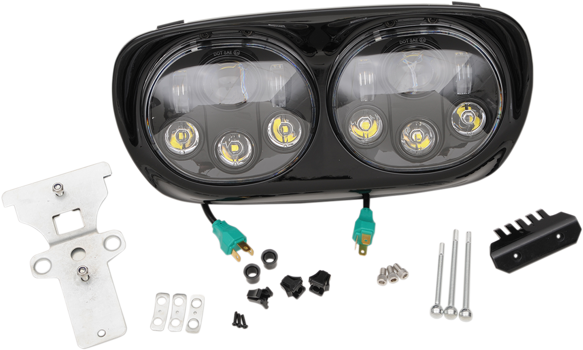 5.75\" Headlight Assembly - 99-13 FLTR - Black 1999 - 2009