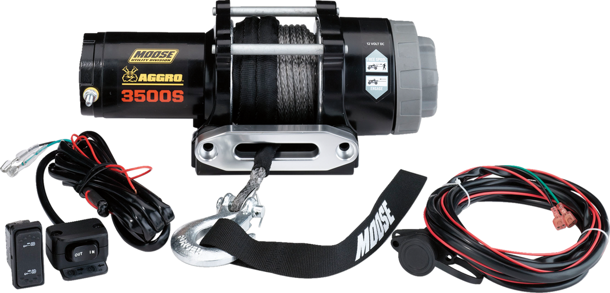 3500 LB Winch - Synthetic Rope