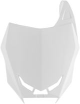 Front Number Plate - White 2018 - 2023