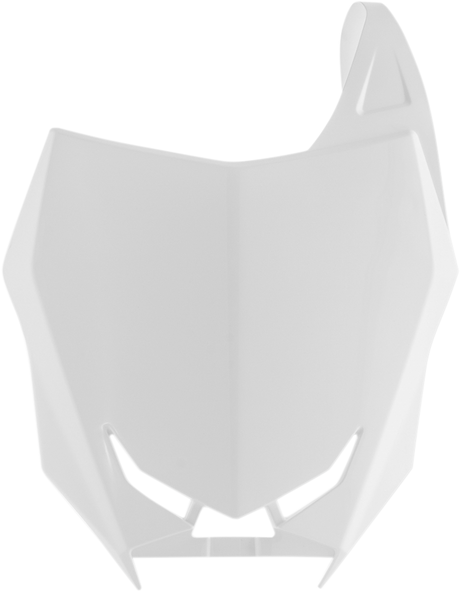 Front Number Plate - White 2018 - 2023