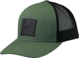 Moose Agroid Embossed Hat - Green/Black - One Size