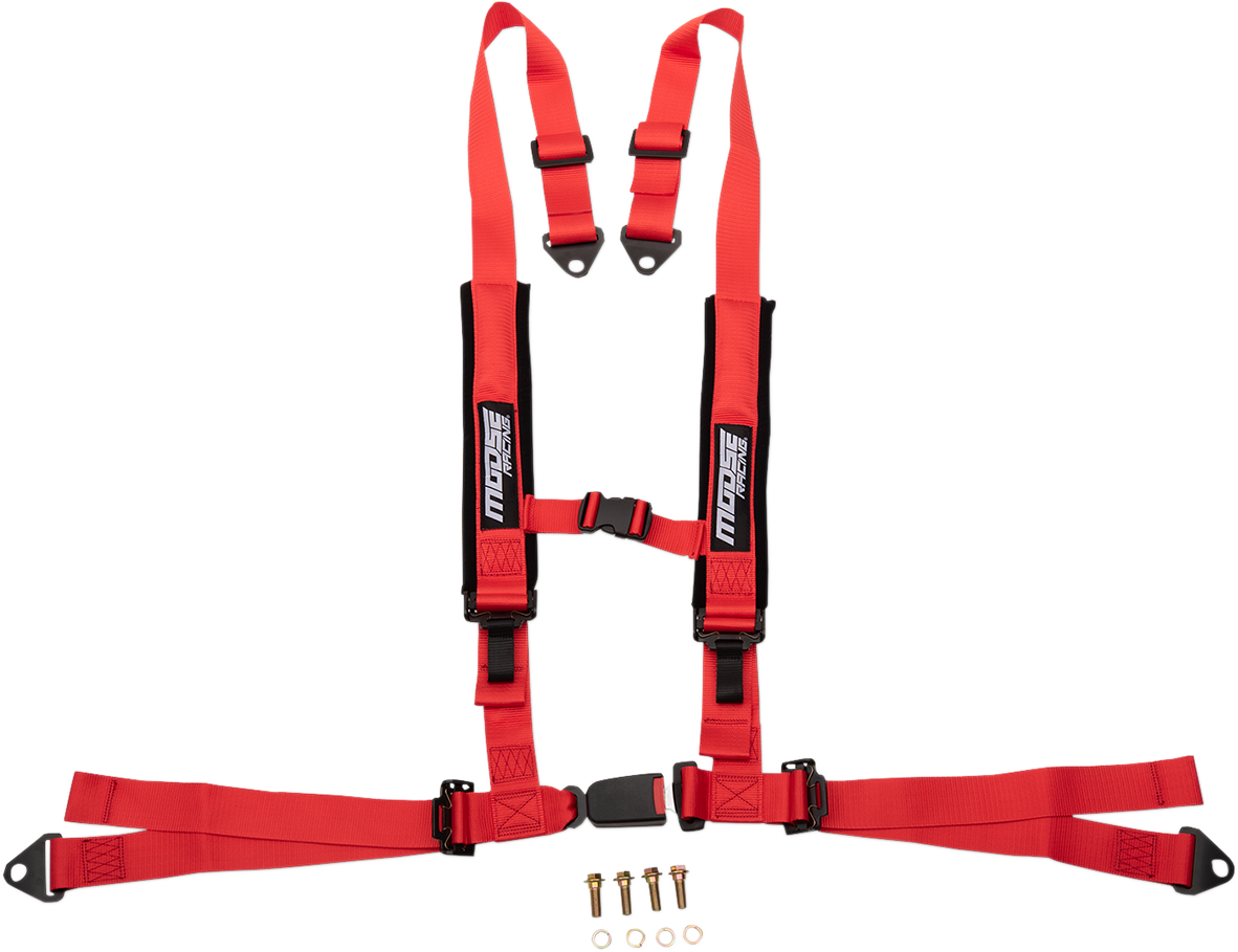 Seat Harness - 4 Point - 2x2 - Red