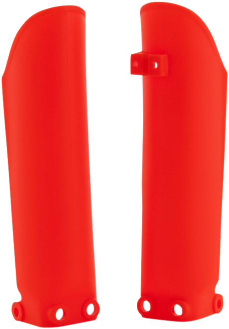Lower Fork Covers for Inverted Forks - Fluorescent Orange 2009 - 2019