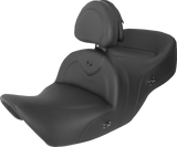 RoadSofa™ Seat - with Backrest - Black w/ Black Stitching - Heated - GL1800 \'01-\'10 2001 - 2010