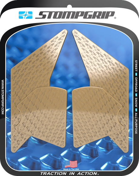 Traction Pad Tank Grips - Icon - Clear - Tenere 700 2021 - 2025