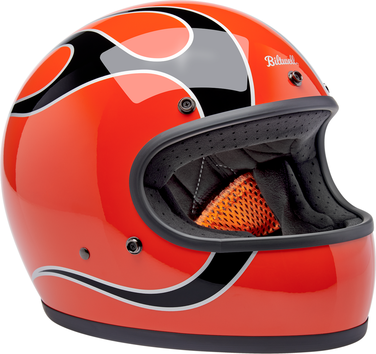 Gringo Helmet - Flames - Competition Orange - XS