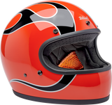 Gringo Helmet - Flames - Competition Orange - Medium