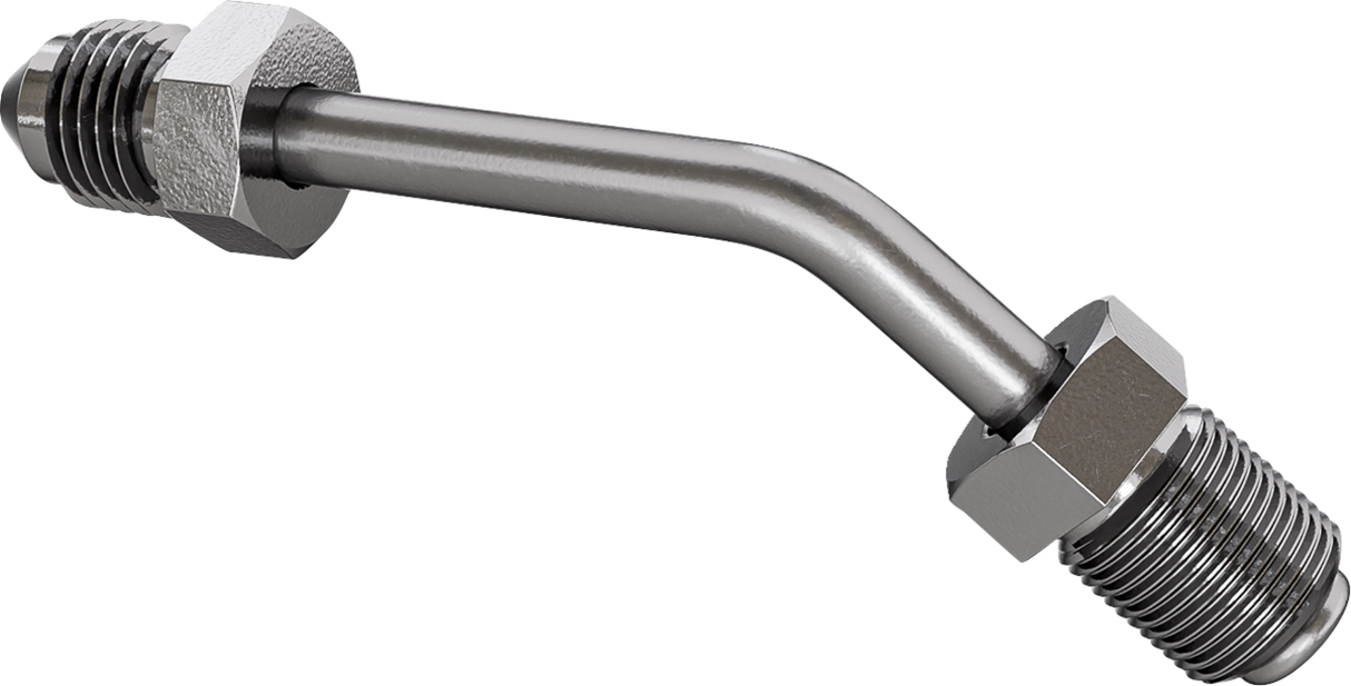 Universal Banjo - AN3 Adaptor - 45° - Stainless Steel