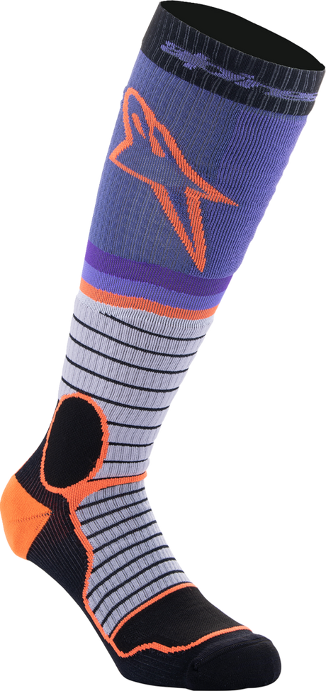 MX Pro Socks - Black/Gray/Purple/Orange - Large