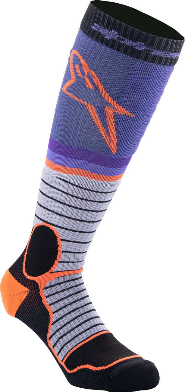 MX Pro Socks - Black/Gray/Purple/Orange - Large