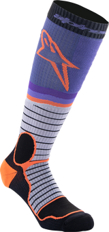 MX Pro Socks - Black/Gray/Purple/Orange - Large