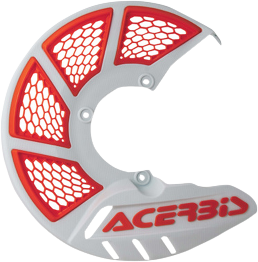 X-Brake Disc Cover - White/ \'16 Orange