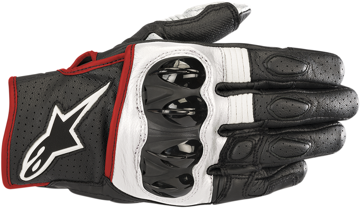 Celer V2 Gloves - Black/White/Fluo Red - Small