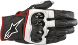 Celer V2 Gloves - Black/White/Fluo Red - Small
