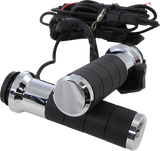 Grips - Heated - Titan-X - 1\" - Chrome 2008 - 2021