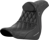 Pro Series SDC Performance Seat - with Backrest - Gray Stitch - FL/FX \'18-\'23 2018 - 2023