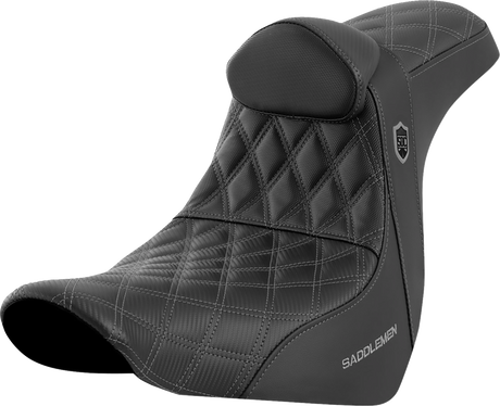 Pro Series SDC Performance Seat - with Backrest - Gray Stitch - FL/FX \'18-\'23 2018 - 2023