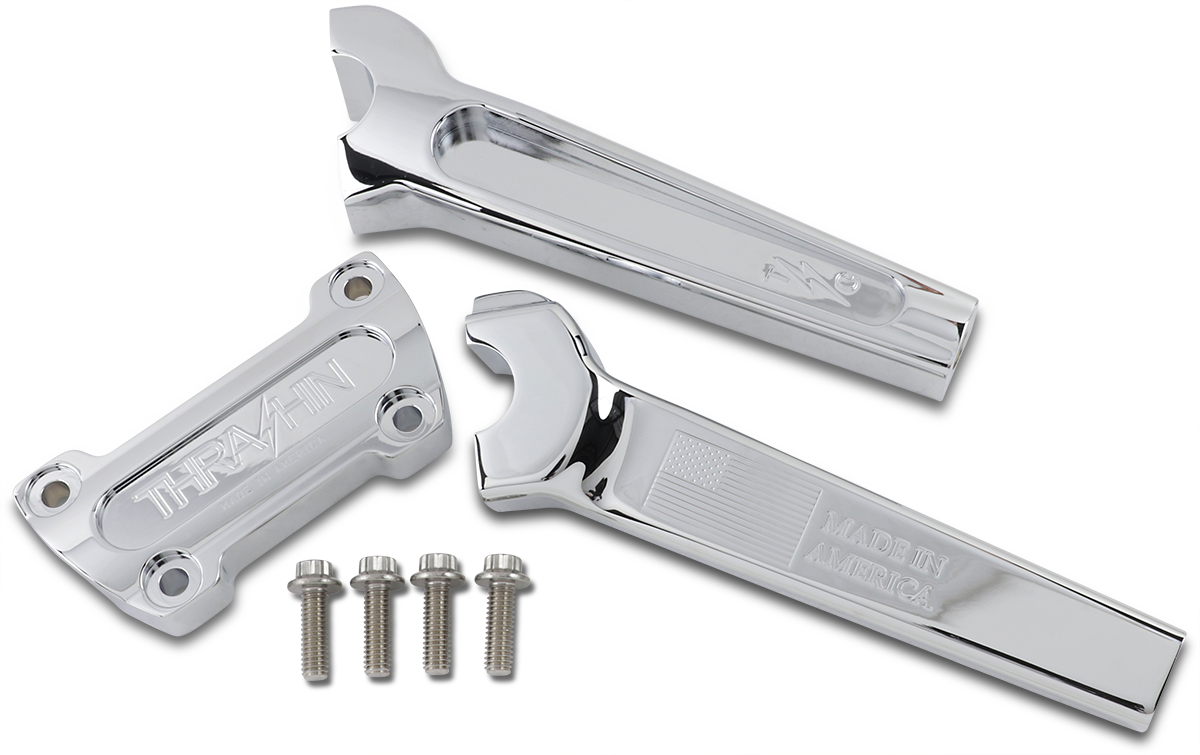 Risers - Straight - 8\" - Chrome