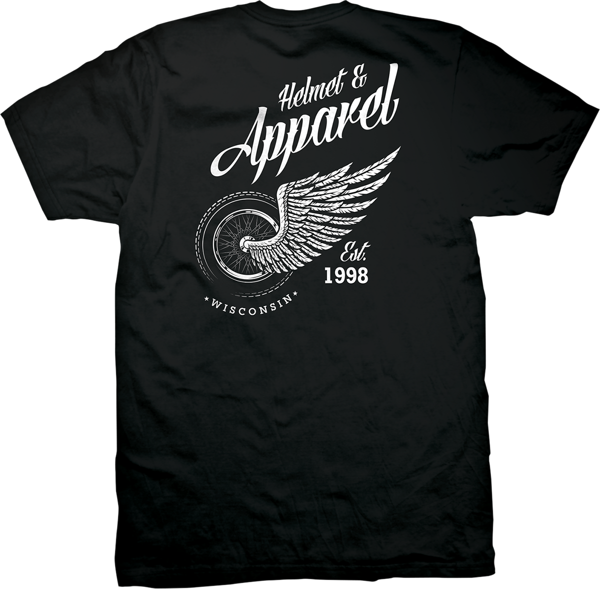 H & A T-Shirt - Black - Large