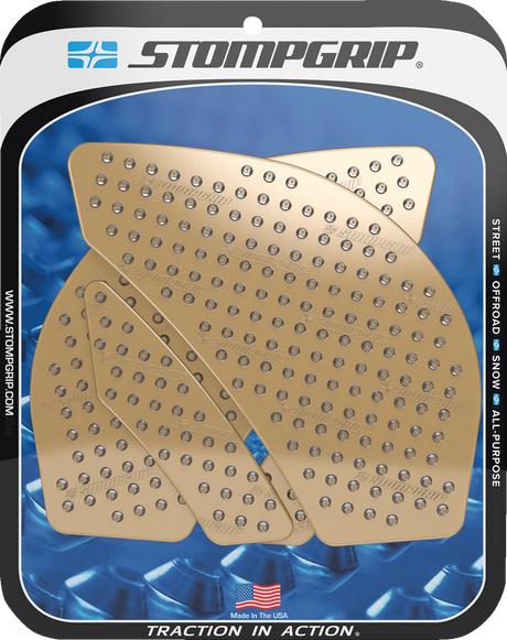 Traction Pad Tank Grips - Volcano - Clear - Ninja ZX-6R 2009 - 2025