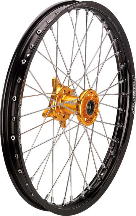 Wheel Assembly - SX-1 - Complete - Front - Black Wheel/Gold Hub - 21x1.6 - Suzuki RM-Z 250/450 2005 - 2025