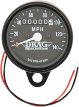 2.4\" MPH Mini LED Mechanical Speedometer/Indicators - Black Housing - Black Face - 2240:60 1984 - 1995