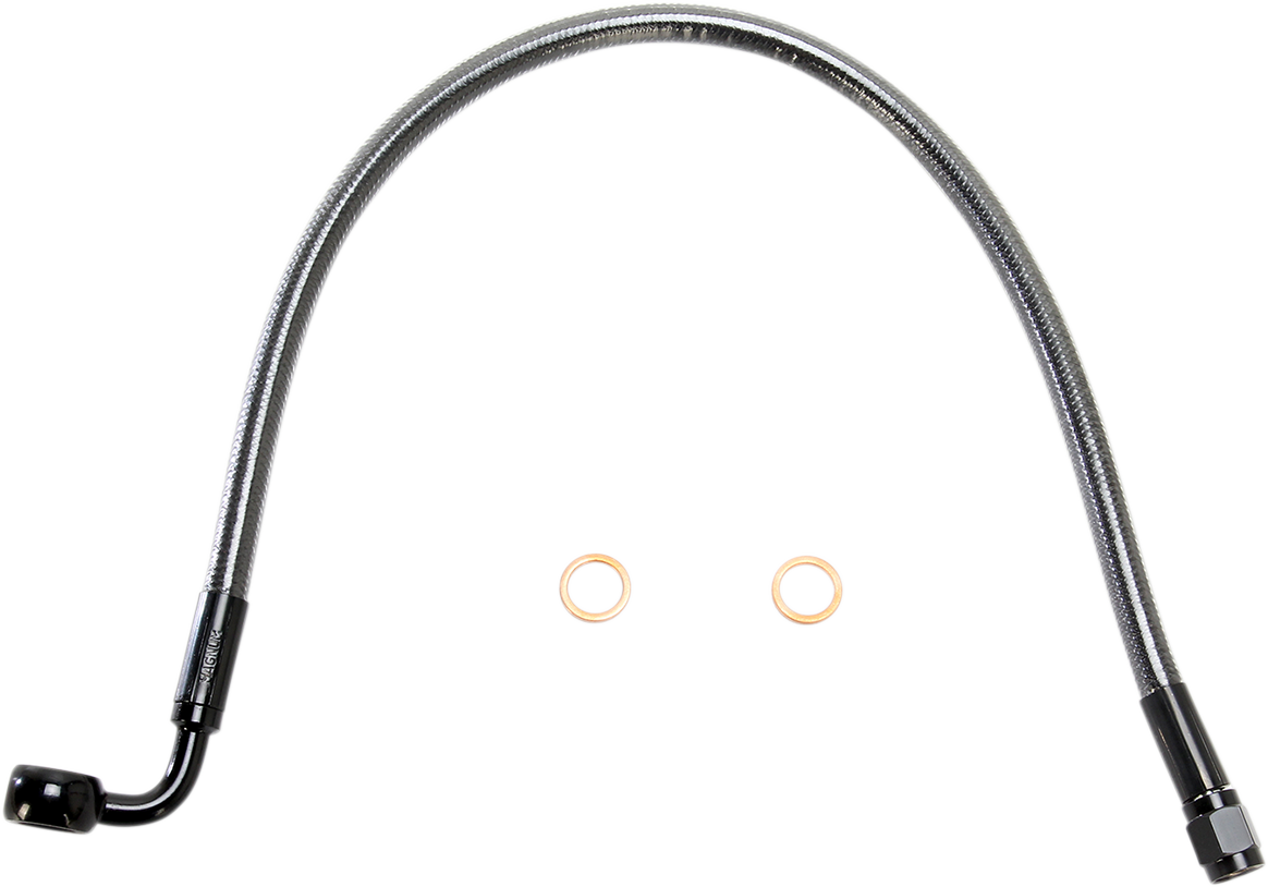 Brake Line - 10 mm-90° - 17\" - Black Pearl