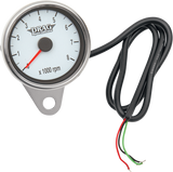 Mini Electronic Tachometer - Polished - Backlit LED White Face - 2.4\" 1986 - 2003
