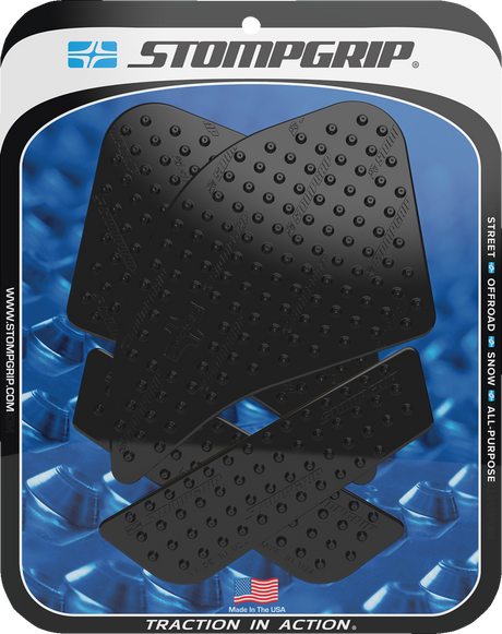 Traction Pad Tank Grips - Volcano - Black - Ninja 1000 SX 2020 - 2024