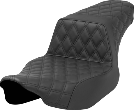 Step-Up Seat - Front/Rear Lattice Stitch - Black - Road Glide/Street Glide 2023 - 2024