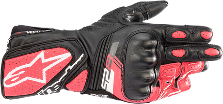 Stella SP-8 V3 Gloves - Black/White/Diva Pink - Medium